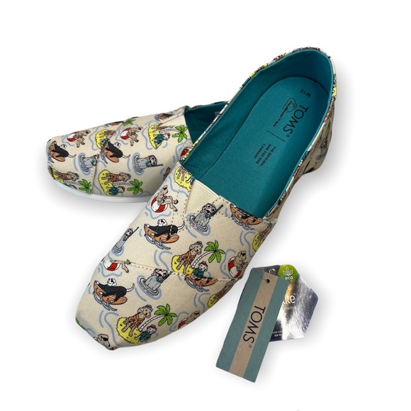 Toms Shoes - TOMS Alpargata Natural Dog Days Of Summer Canvas Slip On NWT